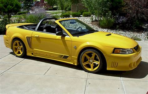 Chrome Yellow 1999 Saleen S281 Ford Mustang Convertible Cool Photo