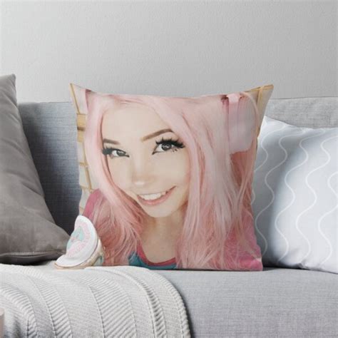Belle Delphine Bath Water Throw Pillow For Sale By Rainfalling