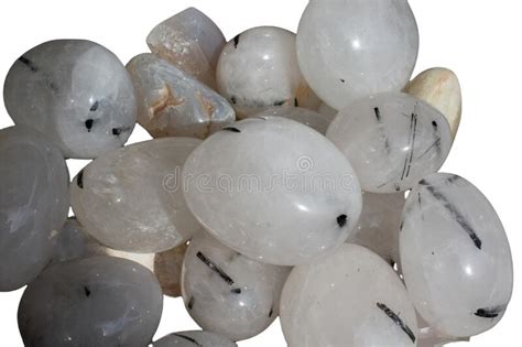 Collection Of Beautiful Precious Stones Against White Background