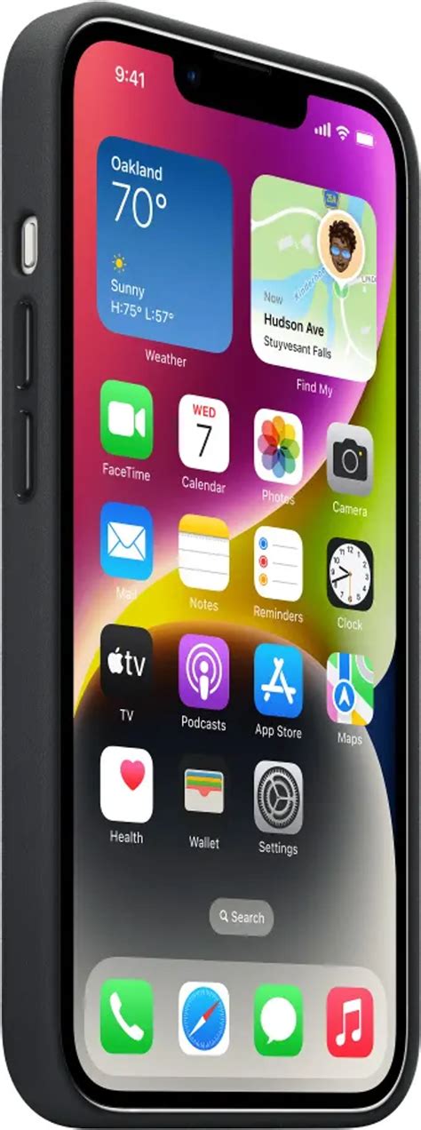 Apple Leder Case Mit Magsafe Iphone 14 Plus Mitternacht Hifi