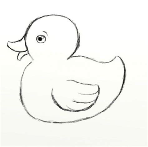 How To Draw A Rubber Duck Drawings Animal Drawings Duck Drawing