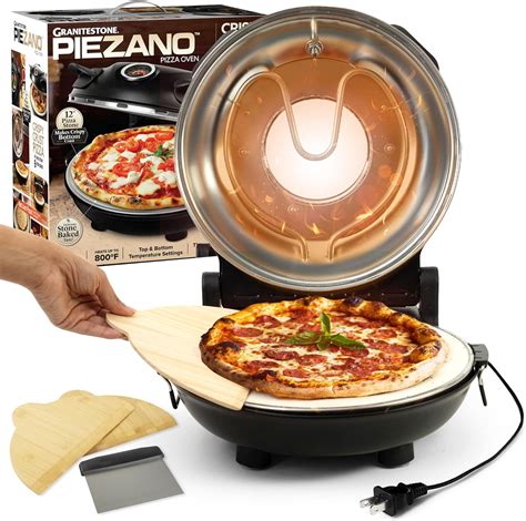 Piezano Pizza Maker 12 Inch Pizza Machine Improved Cool Touch Handle