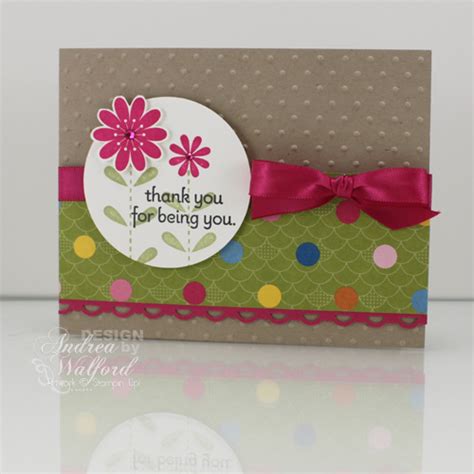 Another Thank You For Being You Card Featuring Stampin Ups Bold