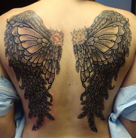 Fairy Wing Tattoos Wing Tattoos On Back Wings Tattoo Feather Tattoos