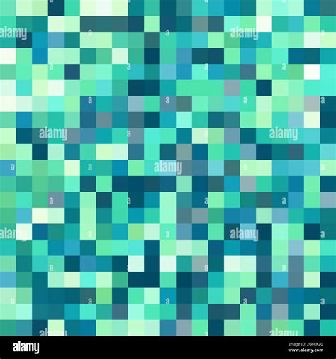 Abstract Green Pixel Background Raster Graphic Pattern With Mosaic