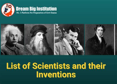 Famous Scientists And Their Inventions Pdf Dagostino Whivereem1998