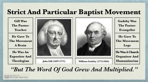 The Association Of Historic Baptists The Strict Baptist Movement