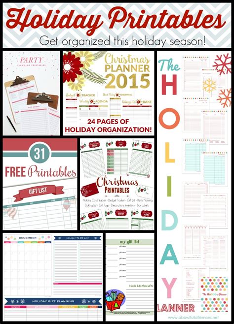 7 Printable Holiday Planners You Need Now
