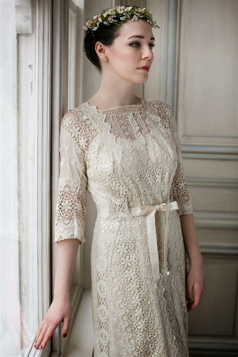 We only add a lace to our range if it can add something to our choice, whether it be in design, quality or handle. Edwardian lace wedding dresses: two rare original beauties ...