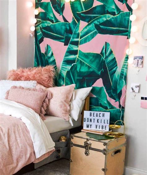 50 Pink Bedroom Decor You Can Try On Your Own Tropical Bedrooms