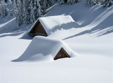 Wallpaper Trees Hill Building Snow Winter Ice Arctic Weather