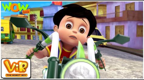 Vir the robot boy vir is a humanoid robot created by dr prem sahai. Vir The Robot Boy | Hindi Cartoon For Kids | The mad bike ...