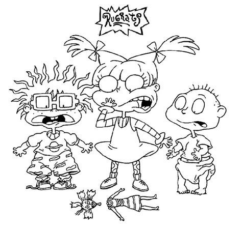 Rugrats Coloring Pages With Regard To Encourage To Color Pictures