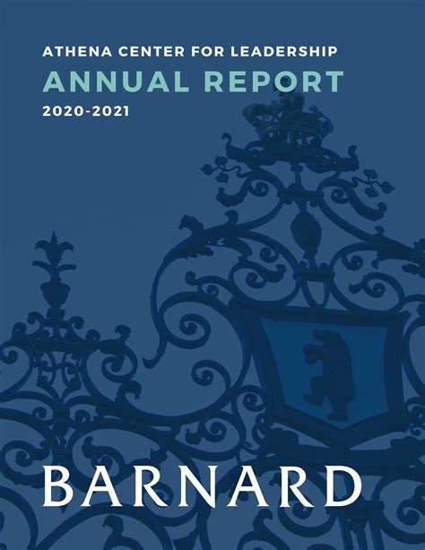 Athena Center For Leadership At Barnard College Annual Report 2020 2021 By Athena Center For