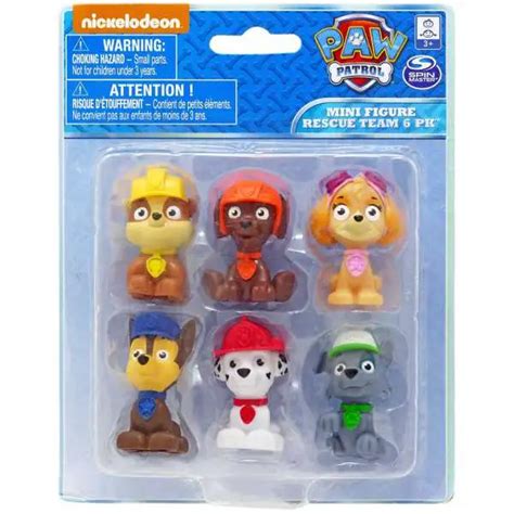 Paw Patrol Mashems Series 6 Paw Patrol Mini Figure 6 Pack Basic Fun