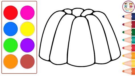 Jelly Drawing And Coloring Jelly Learn How To Draw How To Color