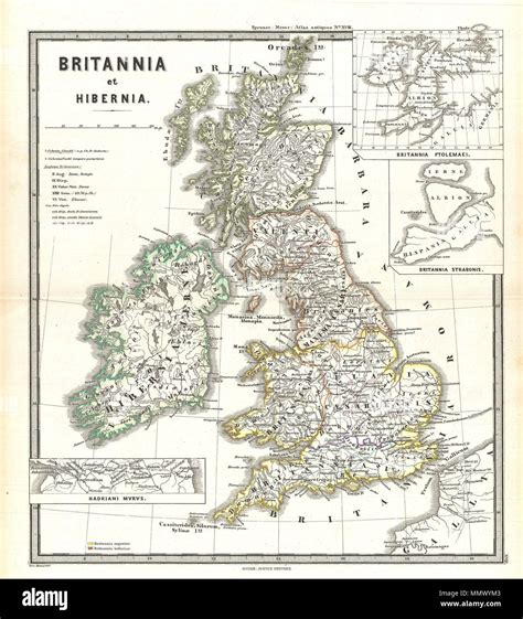 Inglés Esto Es Karl Von Spruners 1865 Mapa De Inglaterra Escocia E