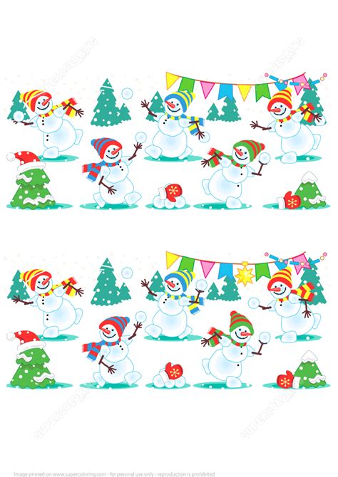 Free Printable Christmas Spot The Difference Free Printable Templates