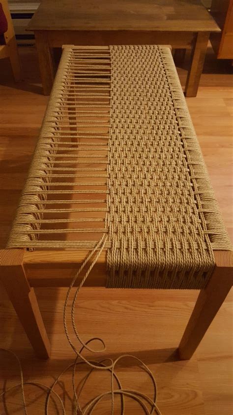 Woven Bench Do It And How Handmade Furniture Design Diy Weaving