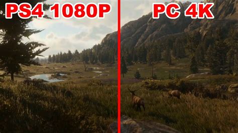 Red Dead Redemption 2 Trailer Ps4 Vs Pc Graphics Comparison Full Hd