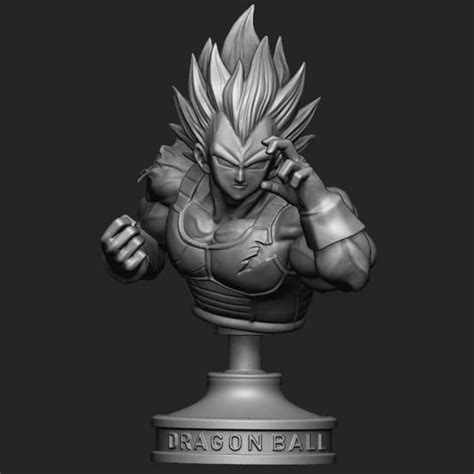 Vegeta Bust Dragonball Z 3d Print Model 3dmodel Pro