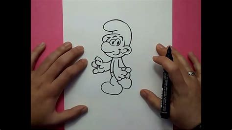 Como Dibujar Un Pitufo Paso A Paso Los Pitufos How To Draw A Smurf