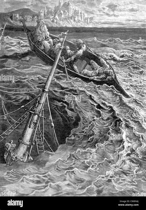Scene From The Song Of The Ancient Mariner Illustration By Gustave
