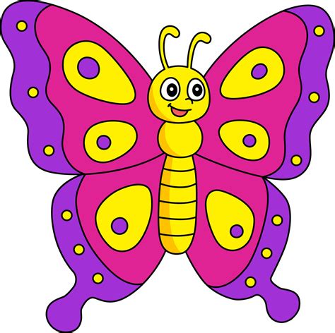 Butterfly Cartoon Colored Clipart Illustration 6326256 Vector Art At