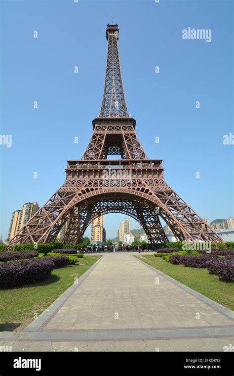 The Scale Copy Of The Eiffel Tower In Tianducheng Or Sky City In