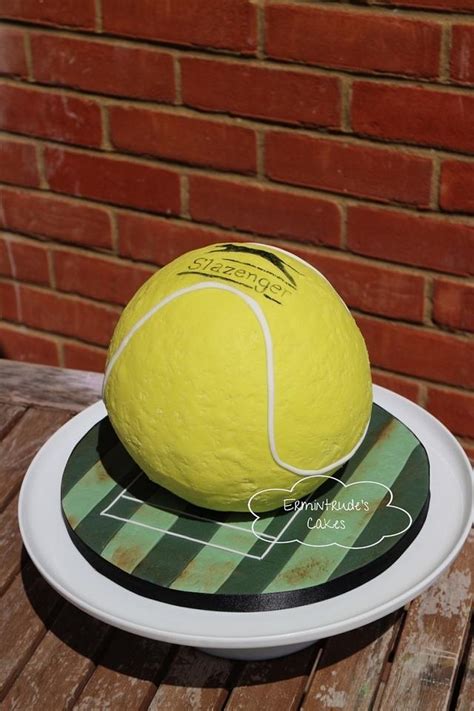 Tennis Ball Decorated Cake By Ermintrude S Cakes Cakesdecor