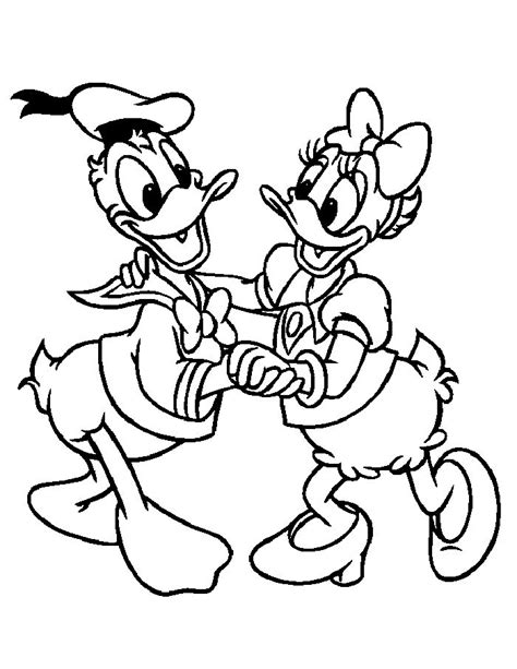 Mejores 40 Imágenes De Donald Duck Daisy Coloring Pages En Pinterest