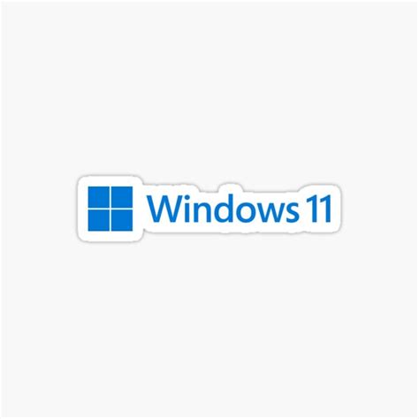 Windows 11 Branded Collection Sticker For Sale By Odels Redbubble