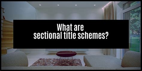 What Is Sectional Title And How Does It Work Local Money