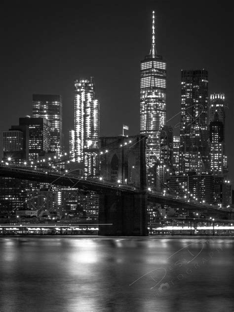 Fine Art Photo Print Black And White New York City Skyline Picture