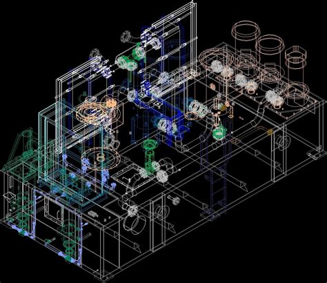 Oil Processing Plant Machinery 3d Dwg Model For Autocad Designs Cad