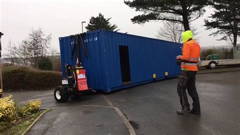 Moving A Shipping Container Youtube