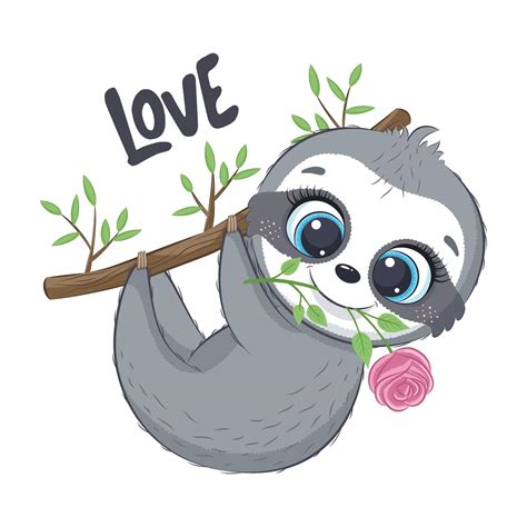 Valentines Day Sloth