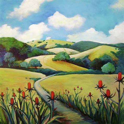 Rolling Hills To Skyline Painting Rolling Hills To Skyline Fine Art