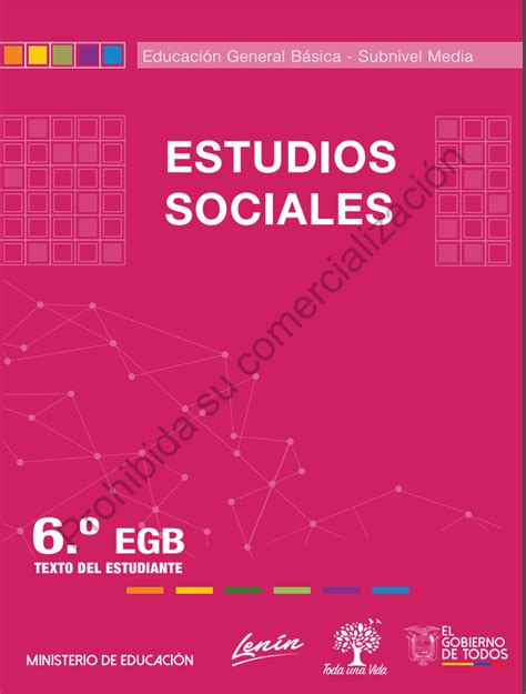 🥇 Libro Texto De Estudios Sociales 6 Sexto Grado 2022 2021