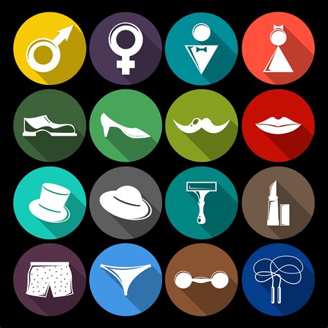 Gender icons set flat 438673 - Download Free Vectors, Clipart Graphics & Vector Art