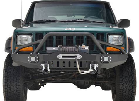 83 01 Jeep Cherokee Xj Front Led Bumper Products Conqueror 4wd