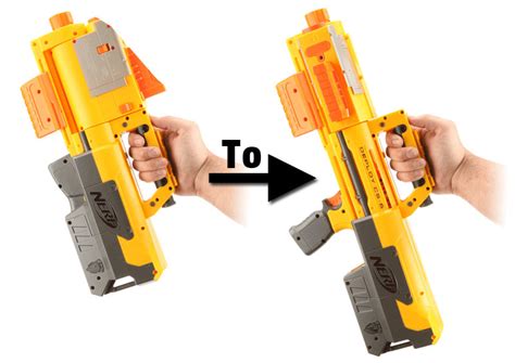 Unfortunately we are no longer able to ensure delivery by 12/24. NERF Push Button Deployable Dart Blaster