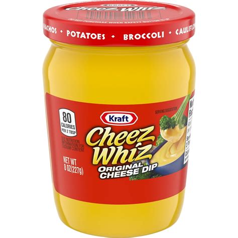 Cheez Whiz Original Cheese Dip 8 Oz Jar