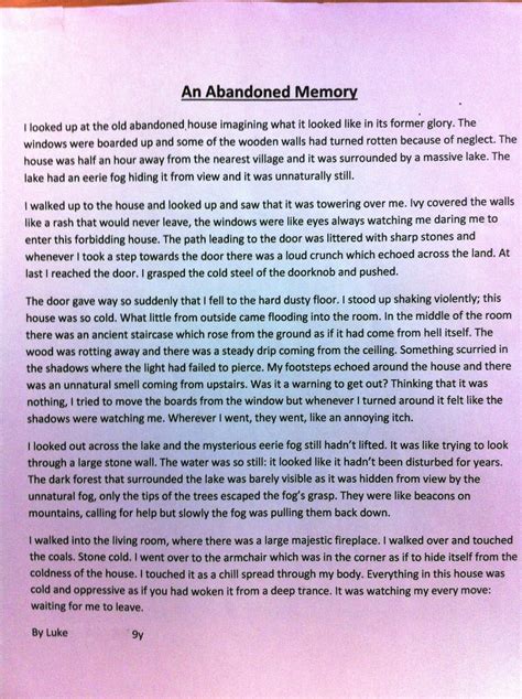 englishified: Year 9 Gothic short stories - ace!