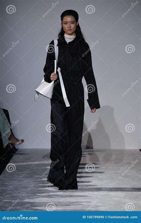 A Model Walks The Runway At The Naersi Fashion Show Editorial Image