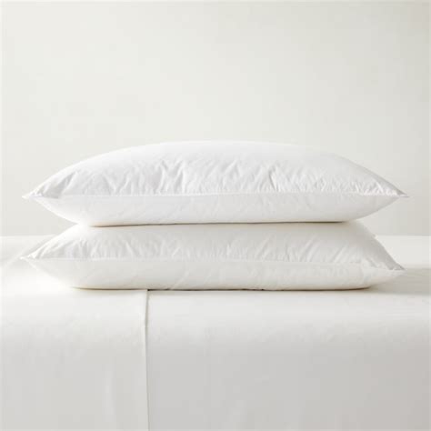 Feather Down Standard Pillow Inserts Set Of 2 Reviews Cb2 Canada