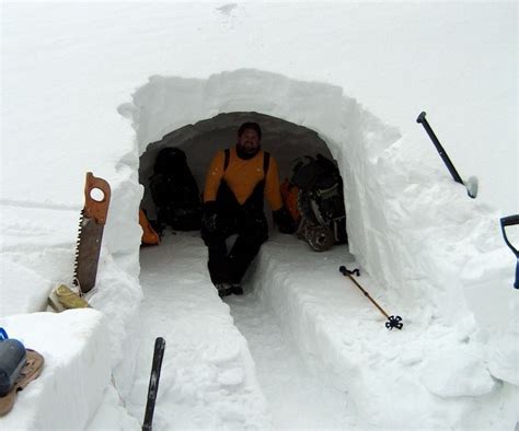 How To Build A Snow Cave For Winter Survival 5 Steps With Pictures Instructables