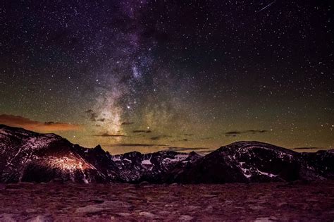 Stars Mountains National Park Rocky Mountain Colorado Wallpaper