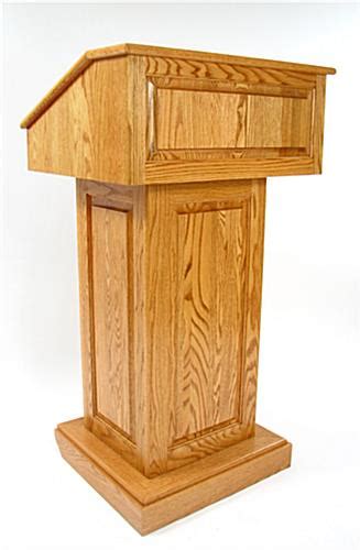 Solid Wood Podium Converts To Tabletop Lectern