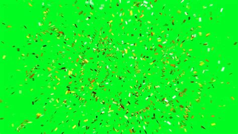 Golden Confetti Explosion On Green Screen Stock Footage Sbv 338762561